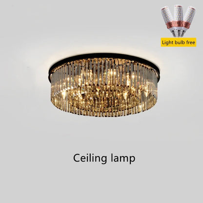 Nordic Crystal Chandelier Modern LED Bedroom Living Room Light