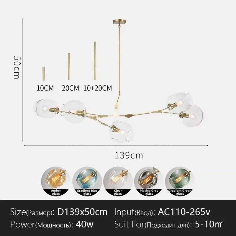 Modern Branch Pendant LED Ceiling Chandelier