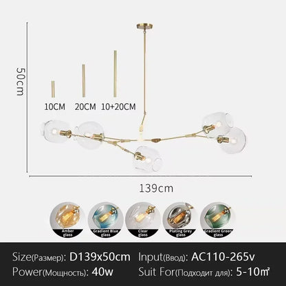 Modern Branch Pendant LED Ceiling Chandelier