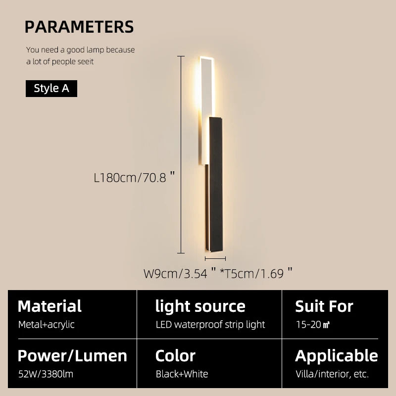 Dimmable Outdoor LED Wall Sconce for Gardens