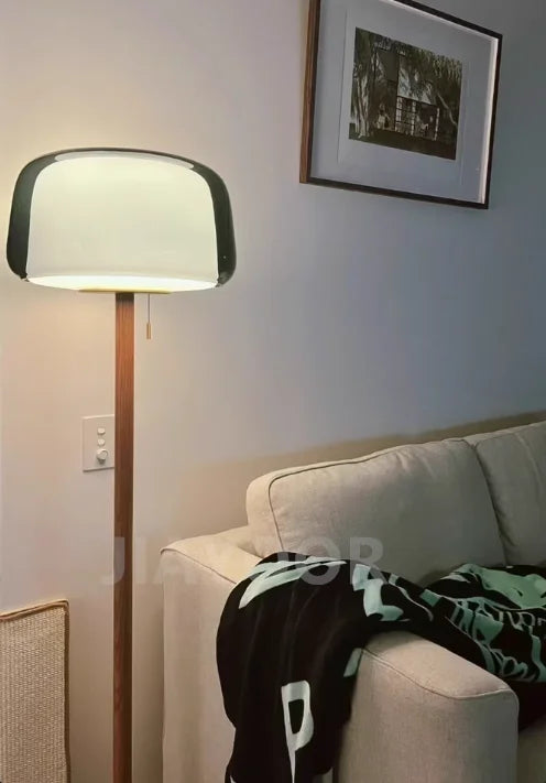 Modern Glass Floor Lamp – Elegant Decorative Lighting for Living Room