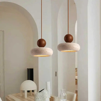 Vintage Agate Pendant Light Bedroom Restaurant Dining Lamp