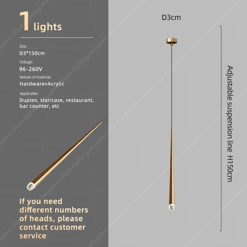 Luxury Staircase Crystal Chandelier High Ceiling Villa Pendant Lighting