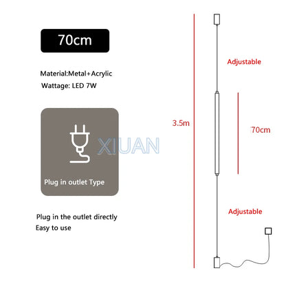 Modern LED Floor Lamp – Sleek Black Acrylic Light for Living Room & Bedroom