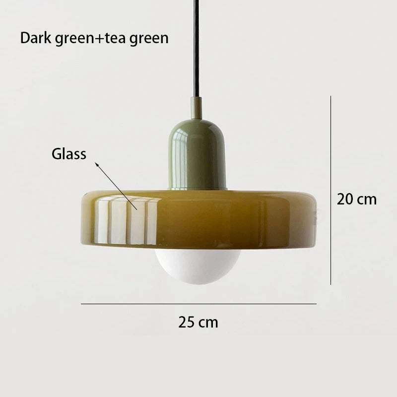 Nordic Glass Bauhaus Chandelier Dining Living Bedroom Pendant Lamp