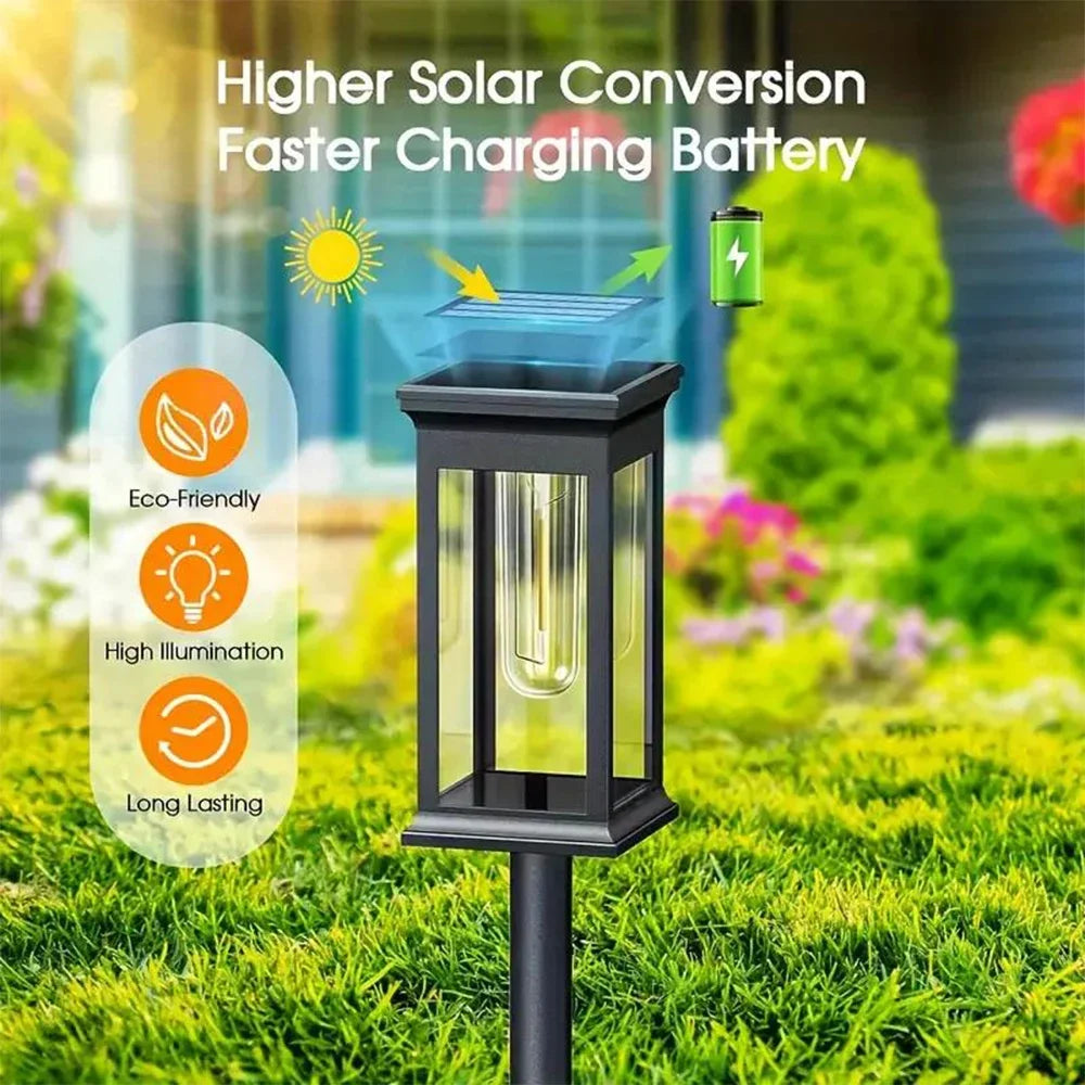 Solar Pathway Lights Waterproof Garden Patio Lawn Lighting