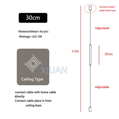 Modern LED Floor Lamp – Sleek Black Acrylic Light for Living Room & Bedroom