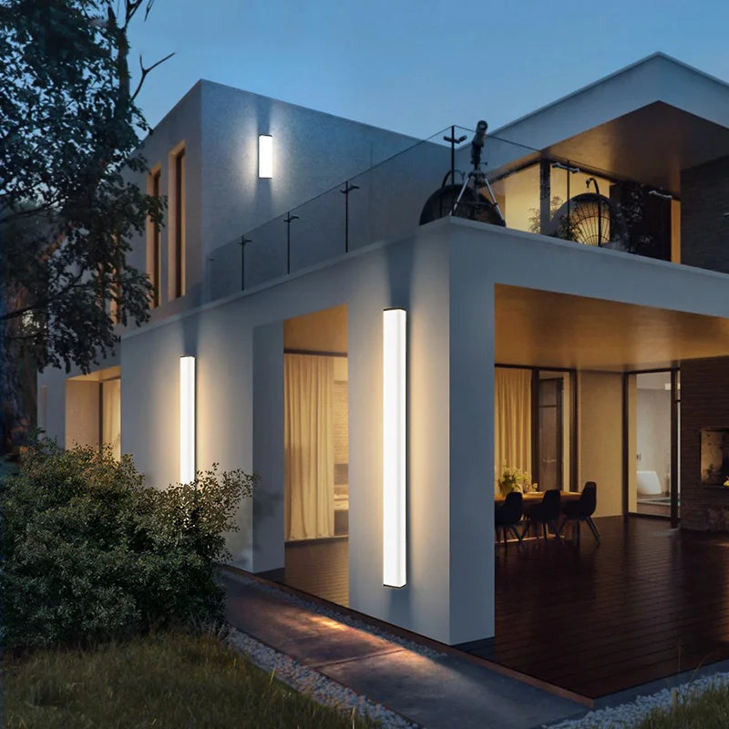 Modern Stainless Steel Outdoor LED Wall Light