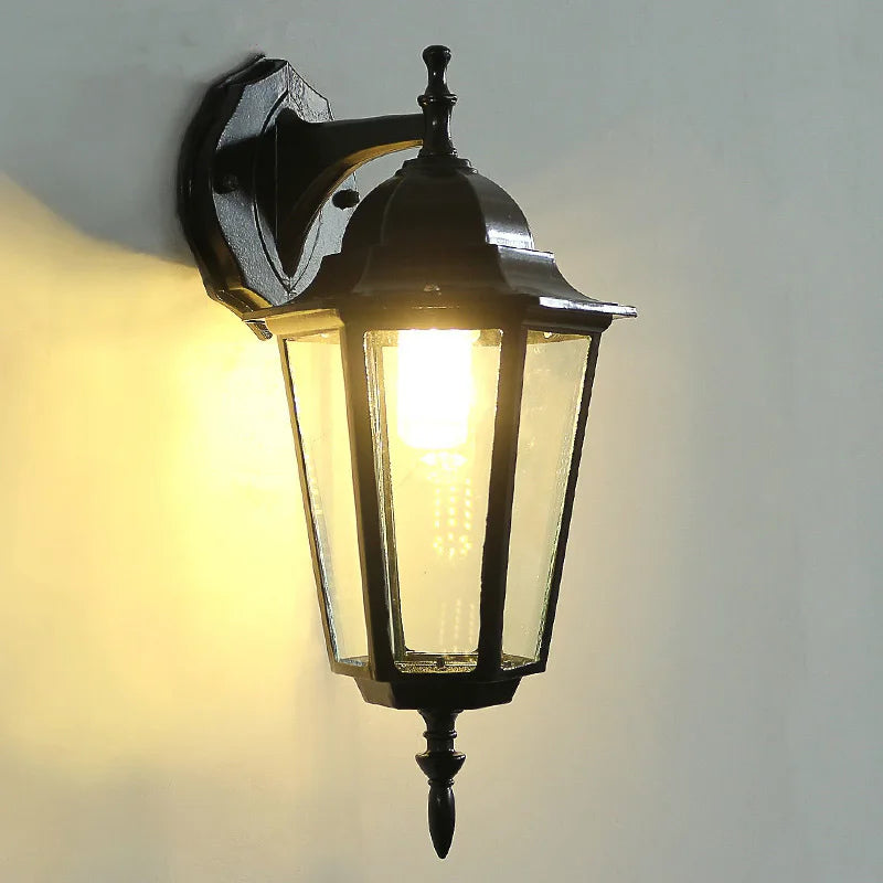 Vintage Waterproof Outdoor Wall Lantern for Porches