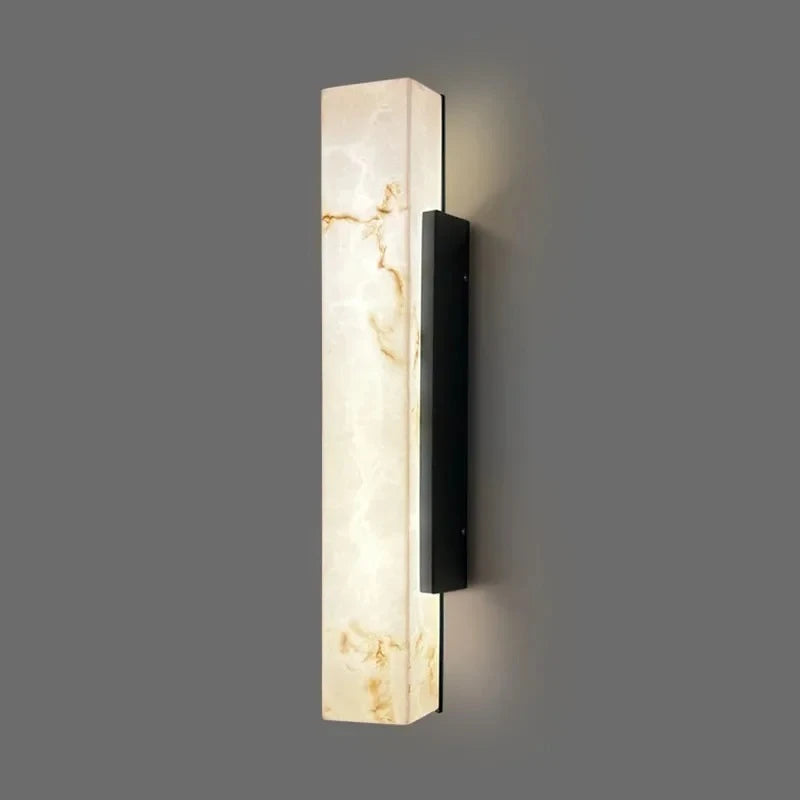 Modern Marble Outdoor Wall Light for Porches and Facades