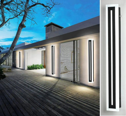 Modern Outdoor LED Strip Wall Light for Patios