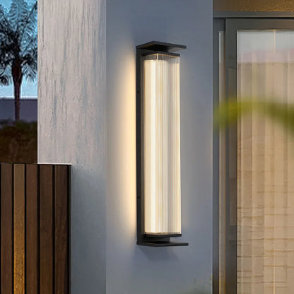 Outdoor Solar LED Wall Light Waterproof Porch Garden Lamp