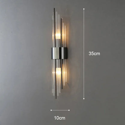 Luxury Gold LED Wall Lamp Modern Bedroom Living Room Light
