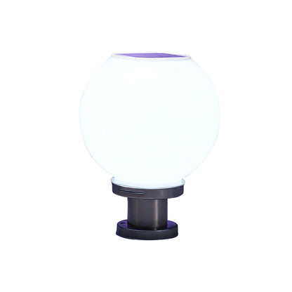 Solar Globe Lamp Outdoor Garden Landscape Pillar Light