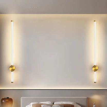 Modern LED Wall Sconce Copper Acrylic Indoor Wall Lamp