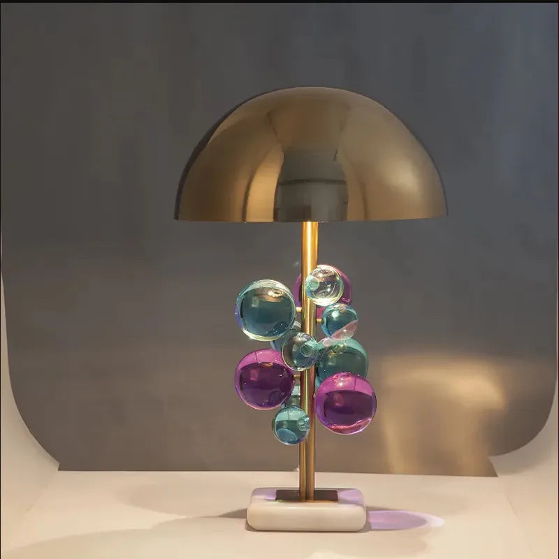 Italian Mushroom Table Lamp – Colorful Glass Designer Ambient Light
