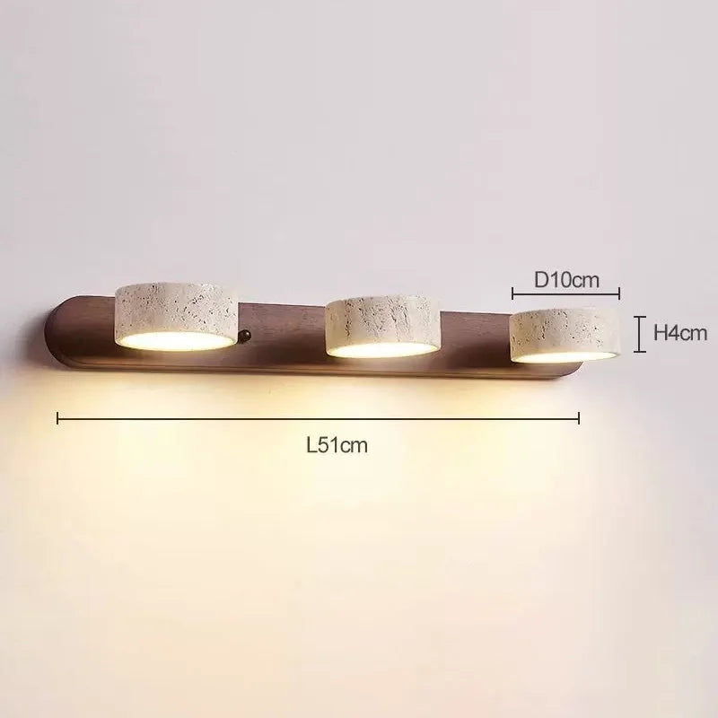 Wabi Sabi Round LED Wall Light for Bathrooms