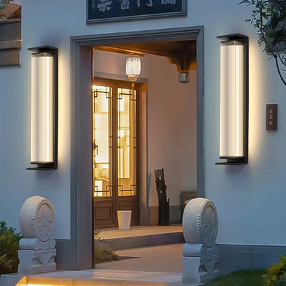 Outdoor Solar LED Wall Light Waterproof Porch Garden Lamp