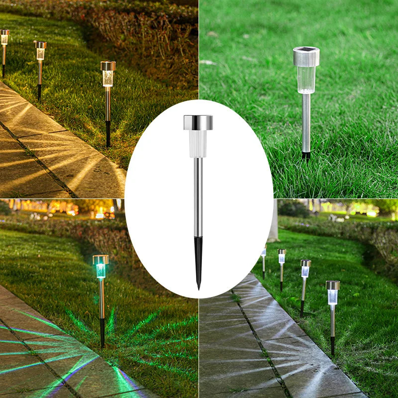 Solar Stainless Steel Pathway Lights for Outdoor Walkways