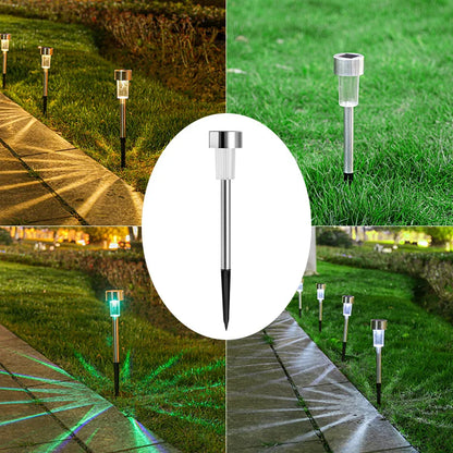 Solar Stainless Steel Pathway Lights for Outdoor Walkways