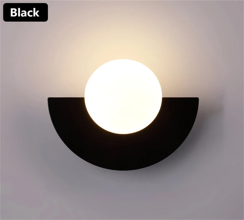Modern Globe Wall Sconce for Bedrooms and Hallways