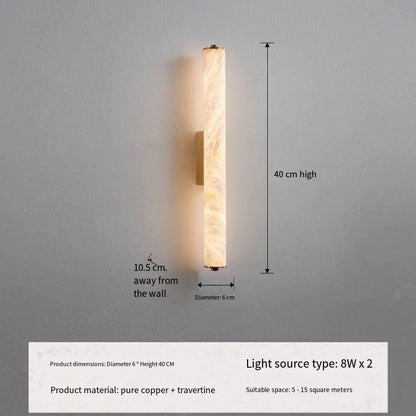 Luxury Marble Texture Wall Lamp for Modern Interiors