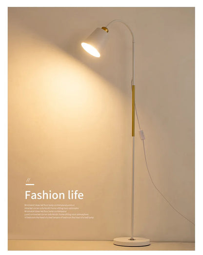 Adjustable LED Floor Lamp – Minimalist Iron Standing Reading Light