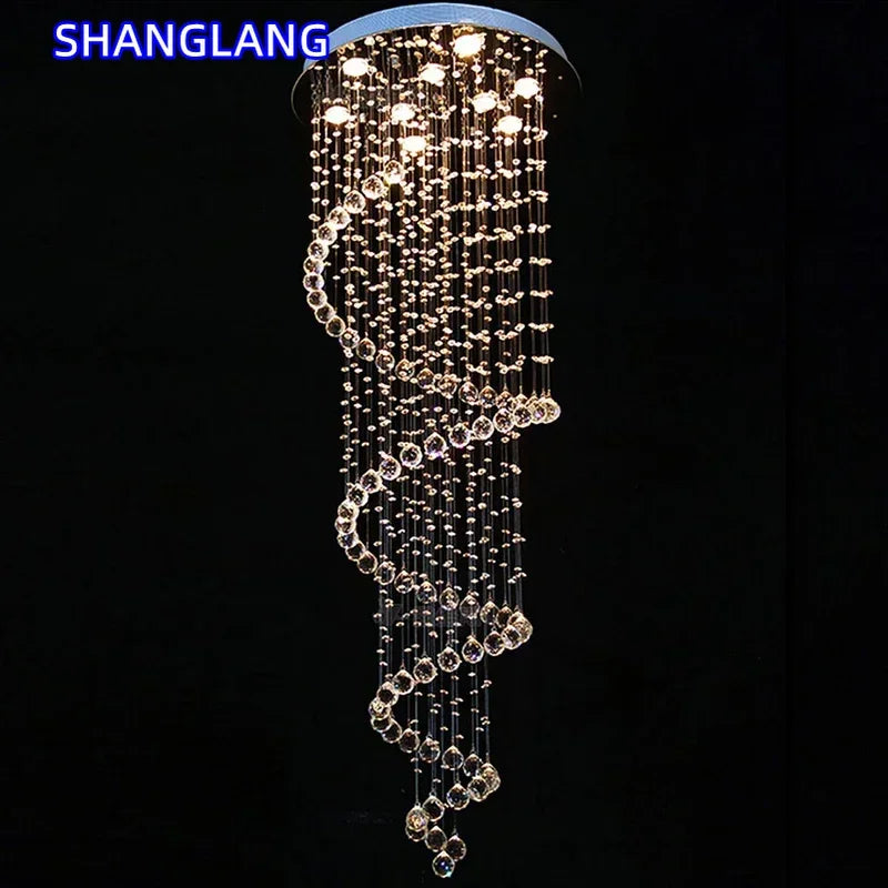 Luxury LED Staircase Chandelier for Modern Interiors