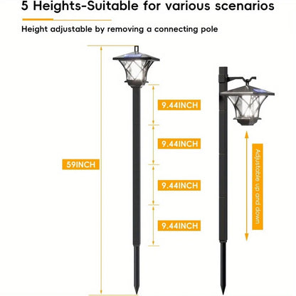 Retro Solar Lamp Post Light for Outdoor Pathways