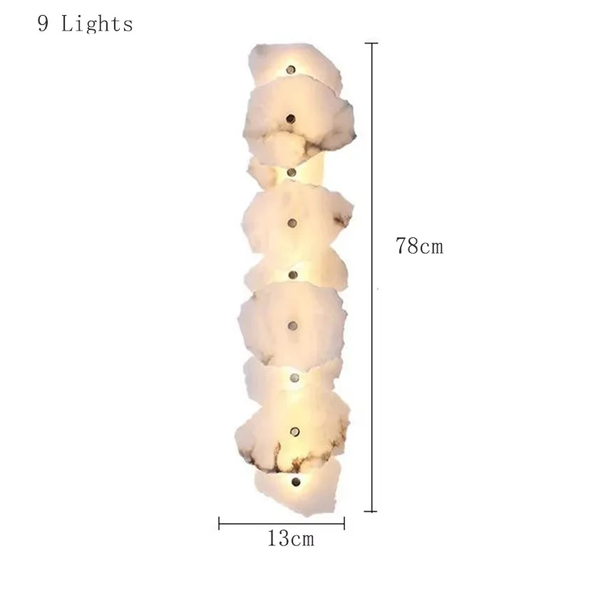 Luxury Marble Stone Wall Lamp for Modern Interiors