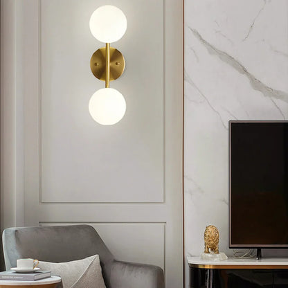 Nordic Glass Ball LED Wall Sconce for Modern Homes