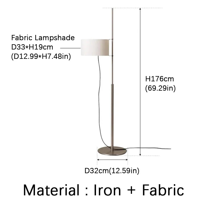 Adjustable Japanese Wooden Floor Lamp for Reading Nooks