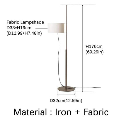 Adjustable Japanese Wooden Floor Lamp for Reading Nooks