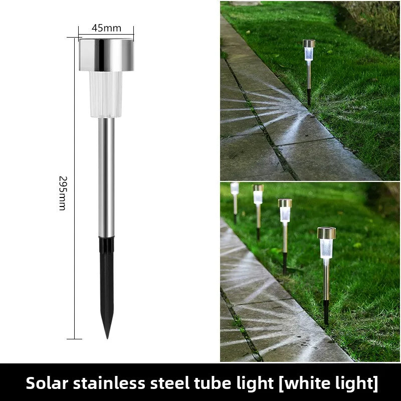 Solar Stainless Steel Pathway Lights for Outdoor Walkways