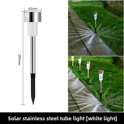 Solar Stainless Steel Pathway Lights for Outdoor Walkways