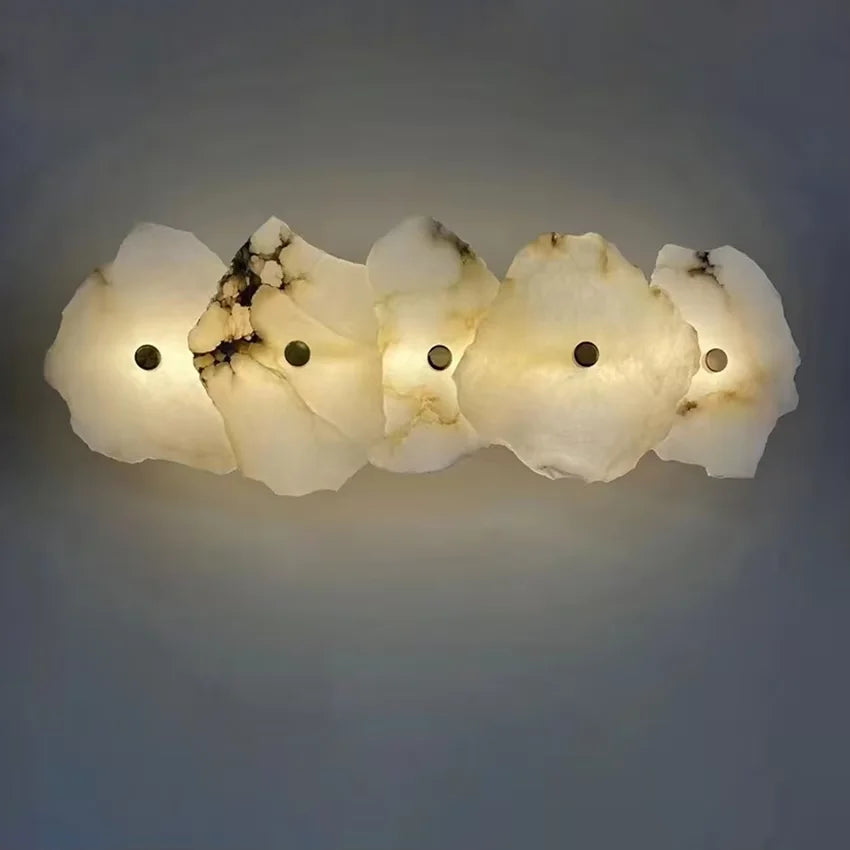 Luxury Marble Stone Wall Lamp for Modern Interiors
