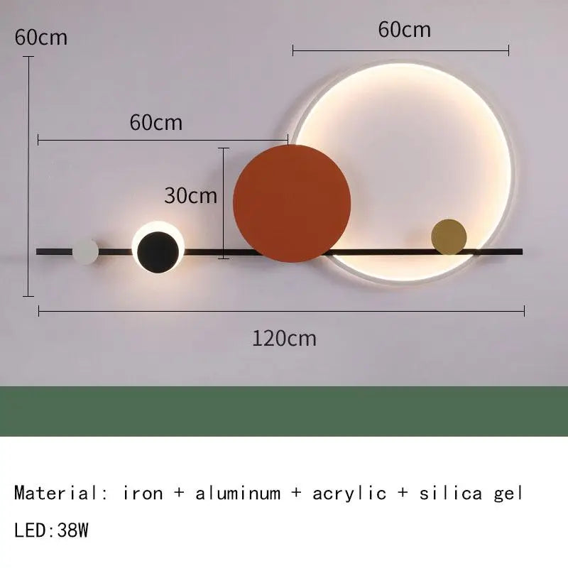 Modern Nordic LED Wall Lamp for Bedrooms and Living Rooms