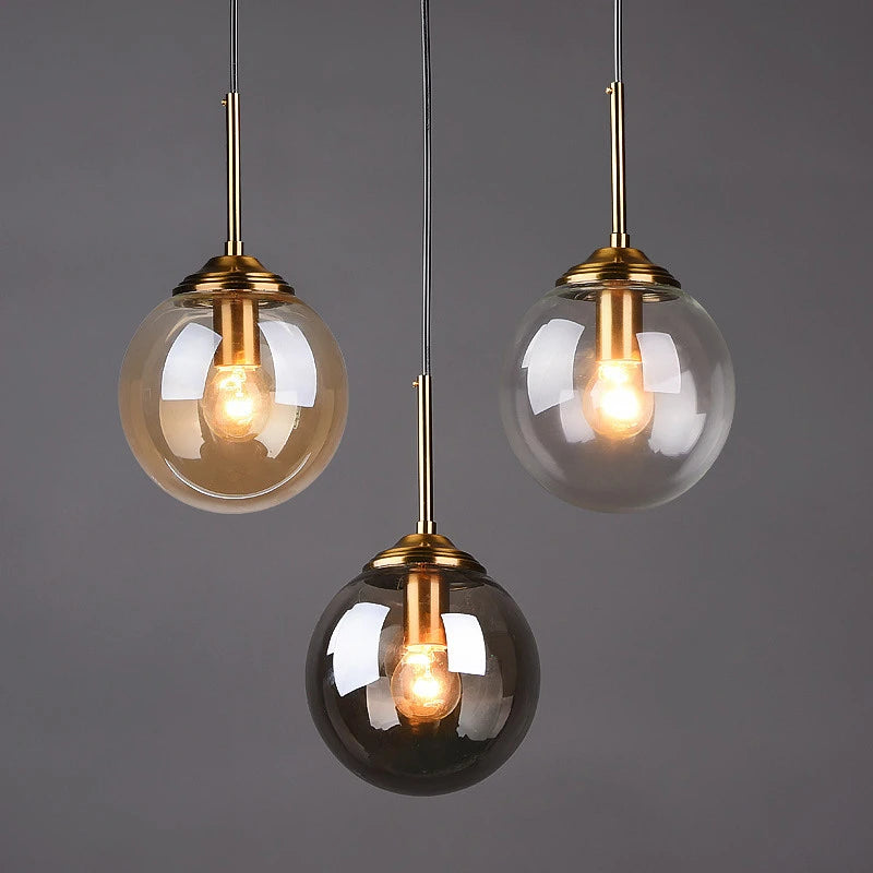Modern Luxury Glass Pendant Light Nordic LED Hanging Lamp