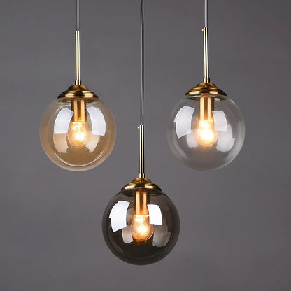 Modern Luxury Glass Pendant Light Nordic LED Hanging Lamp