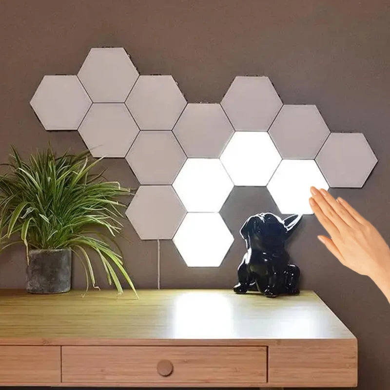 Hexagonal Smart LED Wall Lights for Modern Rooms
