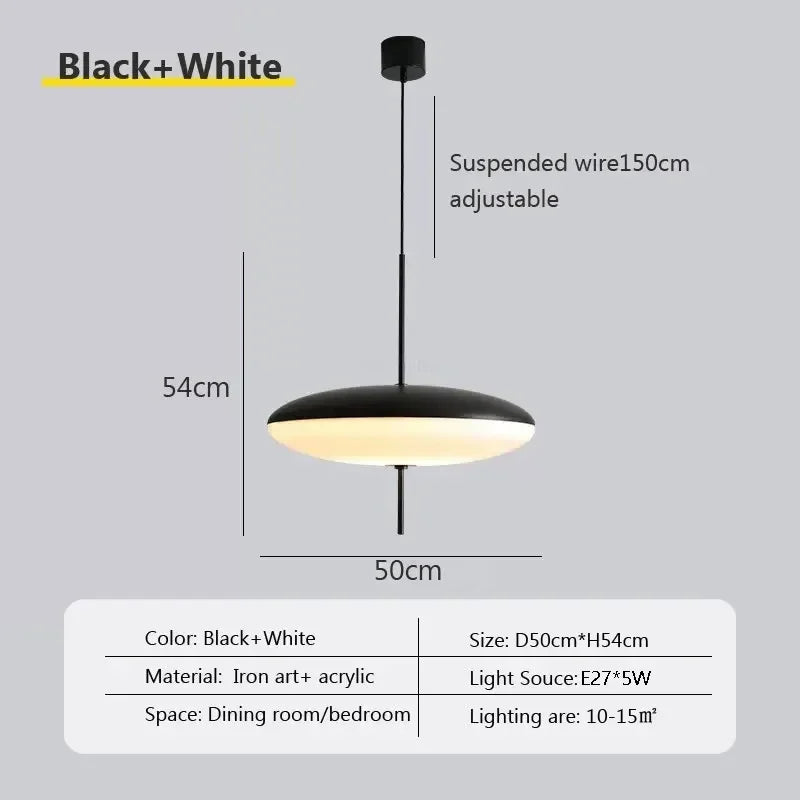 Nordic Flying Saucer Pendant Light Modern LED Ceiling Lamp