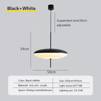 Nordic Flying Saucer Pendant Light Modern LED Ceiling Lamp