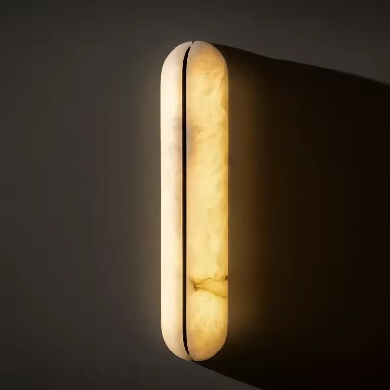 Natural Marble LED Wall Lamp for Luxury Interiors