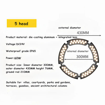 Outdoor LED Tree Spotlight Waterproof Landscape Garden Light