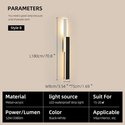 Dimmable Outdoor LED Wall Sconce for Gardens