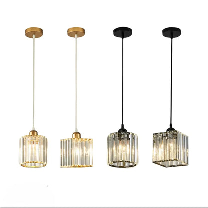 Modern Crystal Pendant Light K9 LED Living Room Ceiling Lamp