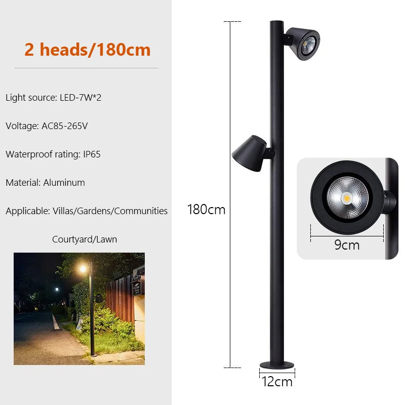 Rotating Outdoor LED Spotlight for Landscape Lighting