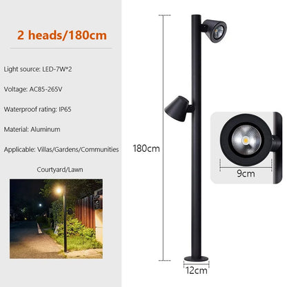 Rotating Outdoor LED Spotlight for Landscape Lighting
