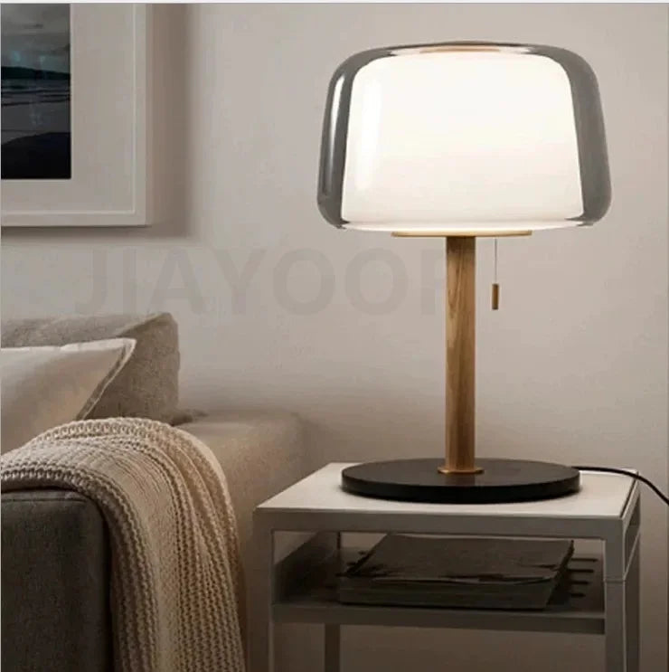 Modern Glass Floor Lamp – Elegant Decorative Lighting for Living Room