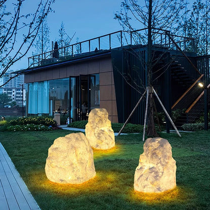 Solar Stone Garden Light for Lawn Decor